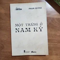 Một tháng ở nam kỳ | phạm quỳnh