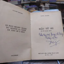 Sách: Hậu Từ Hi (từ Từ Hi đến Mao) - Tác giả: Lucien Bodard (A3) 597549