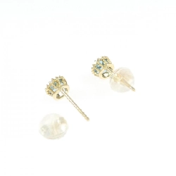K18YG Blue Topaz Earrings - Hàng hiệu Authentic 870810