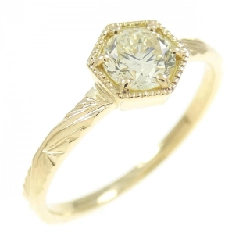 Nhẫn kim cương K18YG 0.373CT