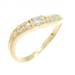 Nhẫn kim cương K18YG 0.09CT