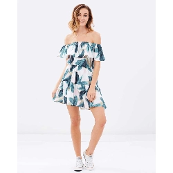 Đầm Bẹt Vai Thô Phối Bèo 465617