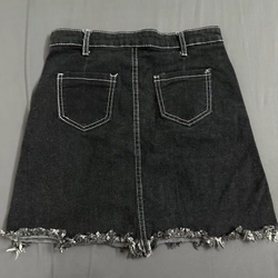 Chân váy jean thanh lý eo 68 đến 70cm co giãn tốt 549501