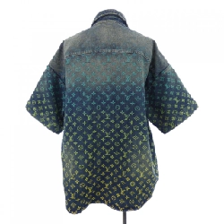 Áo sơ mi denim ngắn tay họa tiết monogram cầu vồng LOUIS VUITTON HOS72XYM4 - Hàng hiệu Authentic 898143
