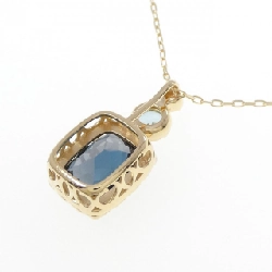 K18YG Blue Topaz Necklace - Hàng hiệu Authentic 858423