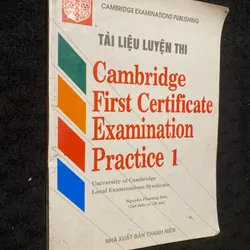 Tài liệu luyện thi Cambridge First Certificate Examination Practice 1