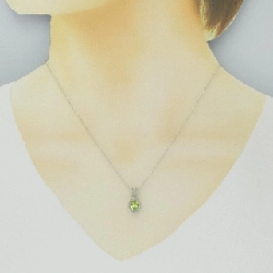 K18WG Peridot Necklace - Hàng hiệu Authentic 865444
