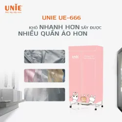 🌟 UNIE UE-666 – Máy sấy quần áo lớn, hẹn giờ thông minh, điều khiển từ xa dễ dàng 787299
