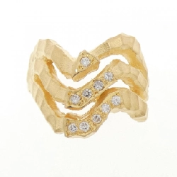 Nhẫn kim cương K18YG - Hàng hiệu Authentic 853592