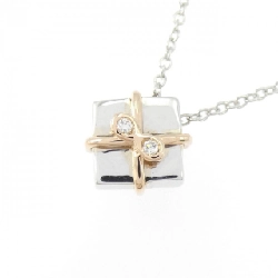 K18WG/K18PG Dây chuyền kim cương 0.02CT - Hàng hiệu Chính hãng 857440