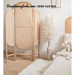 Bình phong mây tự nhiên kiểu đơn giản 1017930