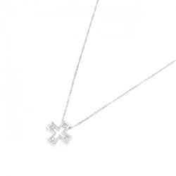 K14WG Dây chuyền kim cương chéo 0.10CT - Hàng hiệu Chính hãng 858999