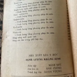 ĐỊNH LƯỢNG KHÁNG SINH ; 230 trang; Xb 1983 1020570