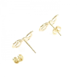 Bông tai ruy băng 750YG - Hàng hiệu Authentic 868087