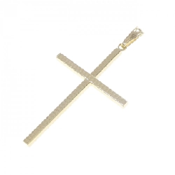 K18YG Mặt dây chuyền hình chữ thập - Hàng hiệu Chính hãng