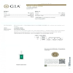 Dây chuyền ngọc lục bảo PT900/PT850 1.760CT xuất xứ Colombia - Hàng hiệu Authentic 856288