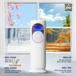 Quạt sưởi All in One KSA368 làm mát, sưởi, tạo ẩm, diệt khuẩn 601551