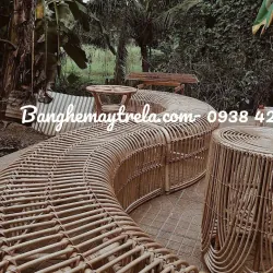 Băng ghế uốn mây tự nhiên 711691