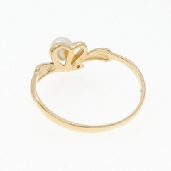 Nhẫn ngọc trai Akoya hình trái tim K18YG 4.1mm - Hàng hiệu chính hãng 851943