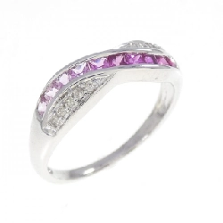 Nhẫn đá màu K18WG - Hàng hiệu Authentic