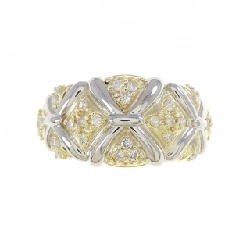 Nhẫn kim cương K18YG/PT900 0.30CT 667378