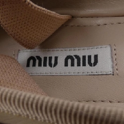 Giày ballet da MIU MIU 656193