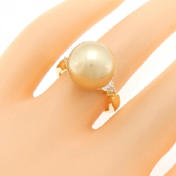 Nhẫn ngọc trai trắng K18YG 11.9mm 673189