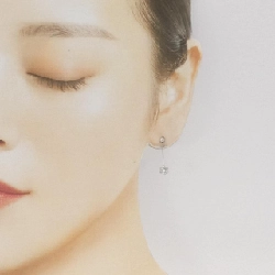 K18WG Bông tai kim cương 0.20CT - Hàng hiệu Chính hãng 872815