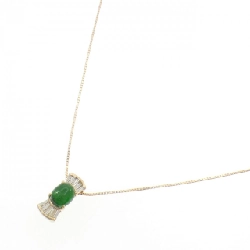 K18YG Ngọc bích Dây chuyền - Hàng hiệu Chính hãng 859383