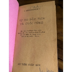 Tự do đầu tiên và cuối cùng - krishnamurti 121549