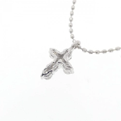 K18WG Dây chuyền kim cương chéo 0.12CT - Hàng hiệu Chính hãng 857553