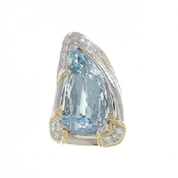 Nhẫn Aquamarine PT900/K18YG 13.45CT 669295