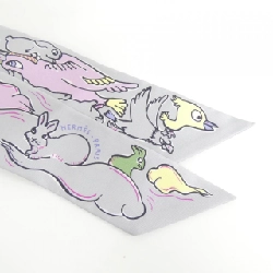 【Sản phẩm chưa sử dụng】Khăn quàng cổ Hermès MILLE ET UN LAPINS Twilly 064007S 625554