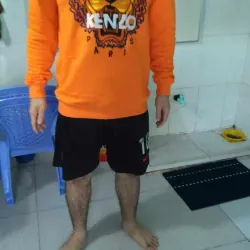 Áo khoác tay dài Kenzo màu cam thêu đầu hổ 719704