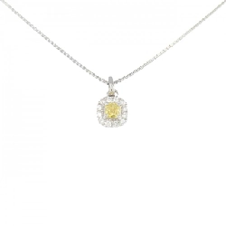 Dây chuyền kim cương PT900/PT850 0.247CT FVY VS2 cắt hình fancy - Hàng hiệu Authentic