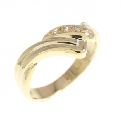 Nhẫn kim cương K18YG 0.03CT