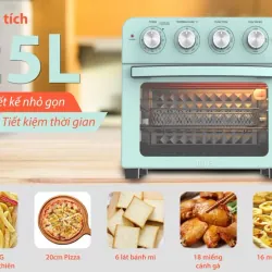 Lò nướng kiêm nồi chiên không dầu UNIE Q37 798164