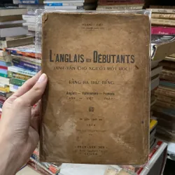 Sách xưa - Anh Văn Cho Người Mới Học Bằng Ba Thứ Tiếng♟️