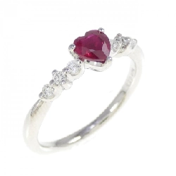 Nhẫn ruby hình trái tim PT900 0.55CT