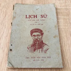 LỊCH SỬ LỚP 9 PHỔ THÔNG 