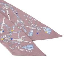 【Sản phẩm chưa sử dụng】Hermès LES CLES A POIS Twilly 063871S Khăn quàng 624288