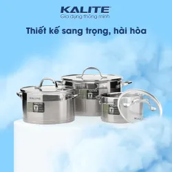Bộ 3 nồi Kalite KL-333 – Công nghệ đáy 5 lớp giúp tiết kiệm gas, năng lượng! 701247
