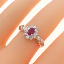 Nhẫn Ruby PT900/K18YG 0.39CT - Hàng hiệu Chính hãng 850254