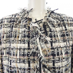 Áo khoác không cổ CHANEL 634536