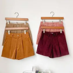 Quần jeans nhung tăm màu đỏ, size L, shop Len Clothing