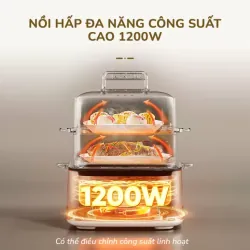 Nồi lẩu hấp đa năng UNIE UE668 10L màu trắng chính hãng mới 100% 593142