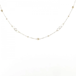 K18YG Dây chuyền hình trái tim - Hàng hiệu Chính hãng