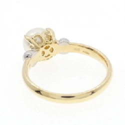 Nhẫn ngọc trai Akoya K18YG/PT900 7.5mm - Hàng hiệu Authentic 851825