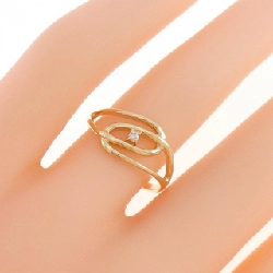 Nhẫn kim cương K18YG 667680