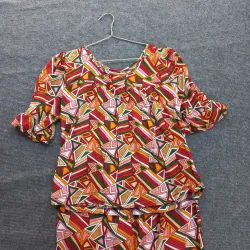 Bộ mặc nhà vải tole họa tiết 932349